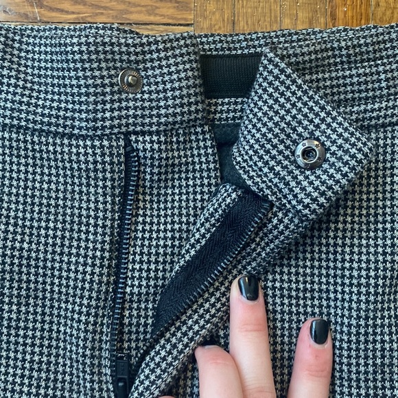 Men’s skinny Zara Houndstooth pants with drawstring, button and zipper - Picture 3 of 6